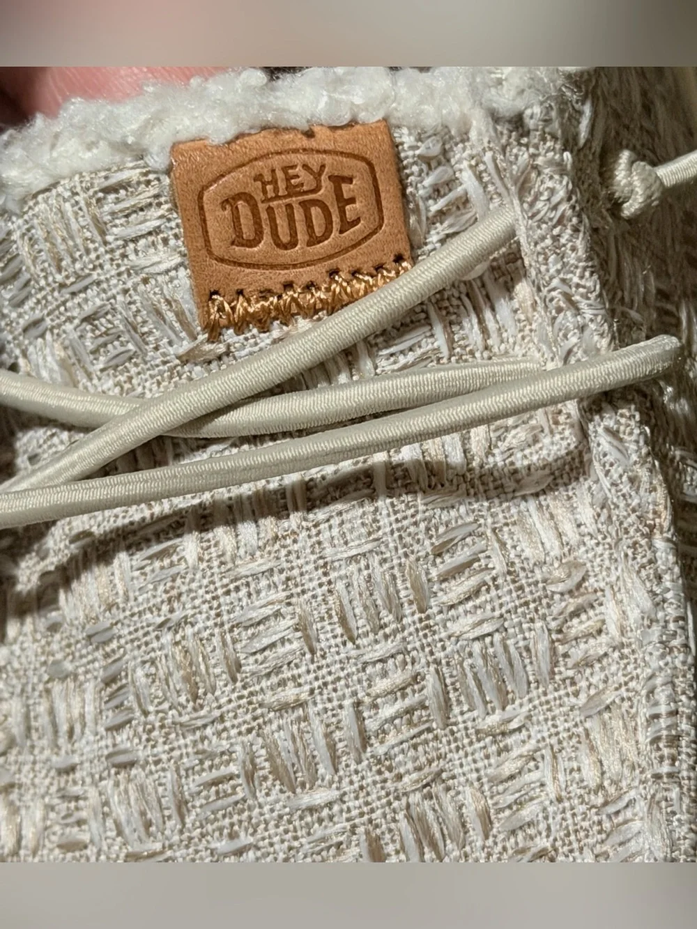 Hey Dude Cozy Slip-On Moccasins in Cream